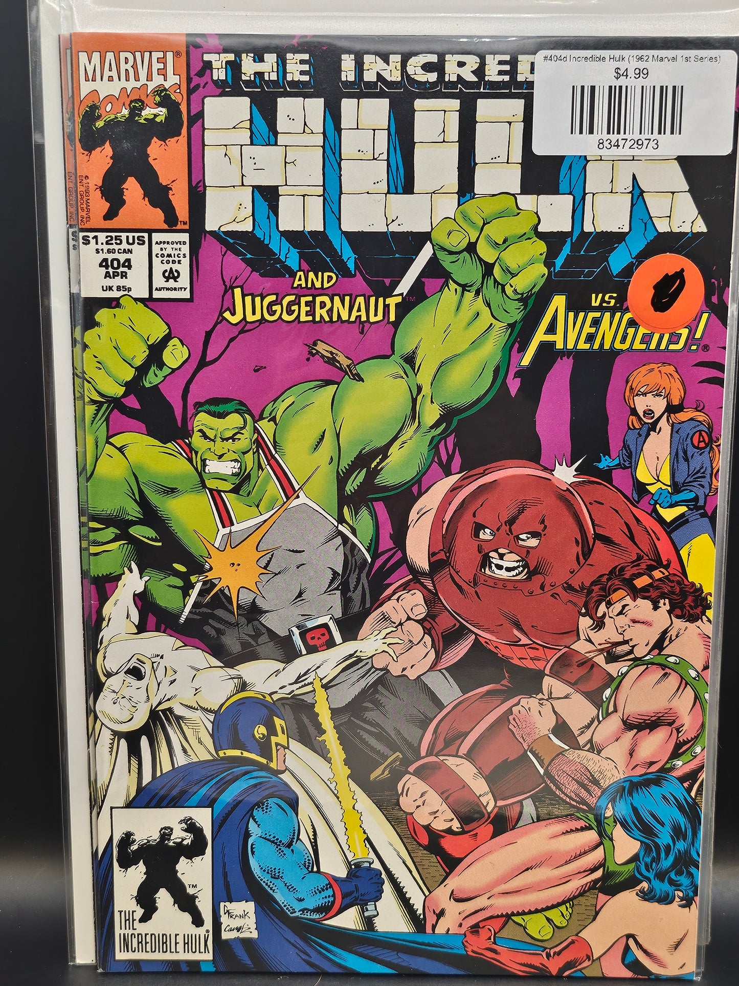 #404d Incredible Hulk (1962 Marvel 1st Series)