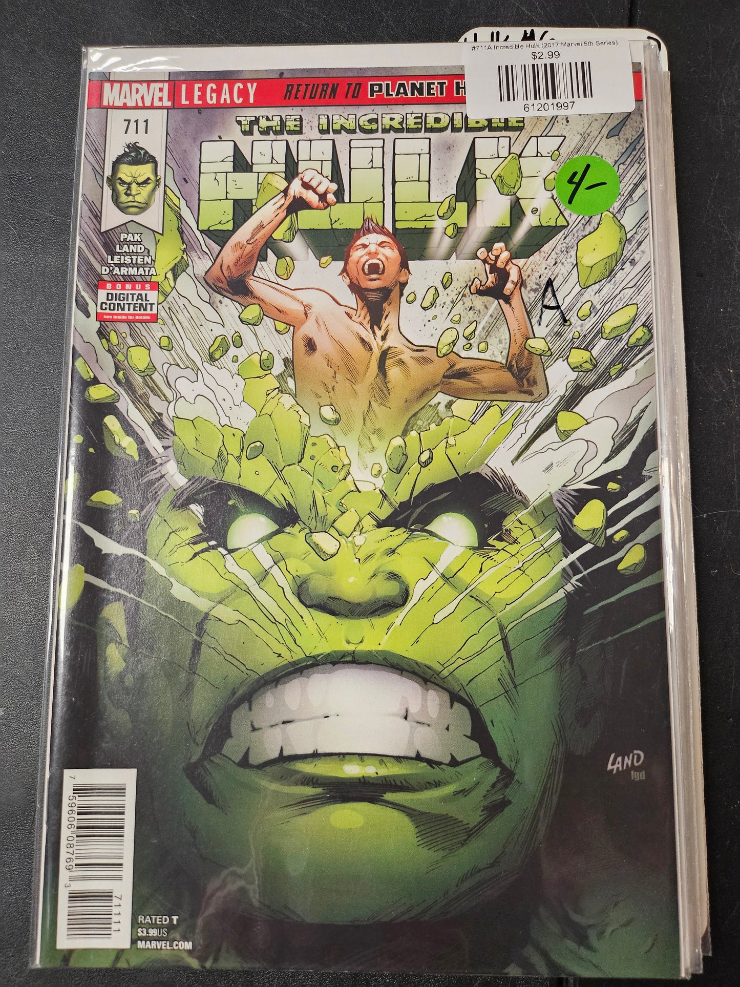 #711A Incredible Hulk (2017 Marvel 5th Series)