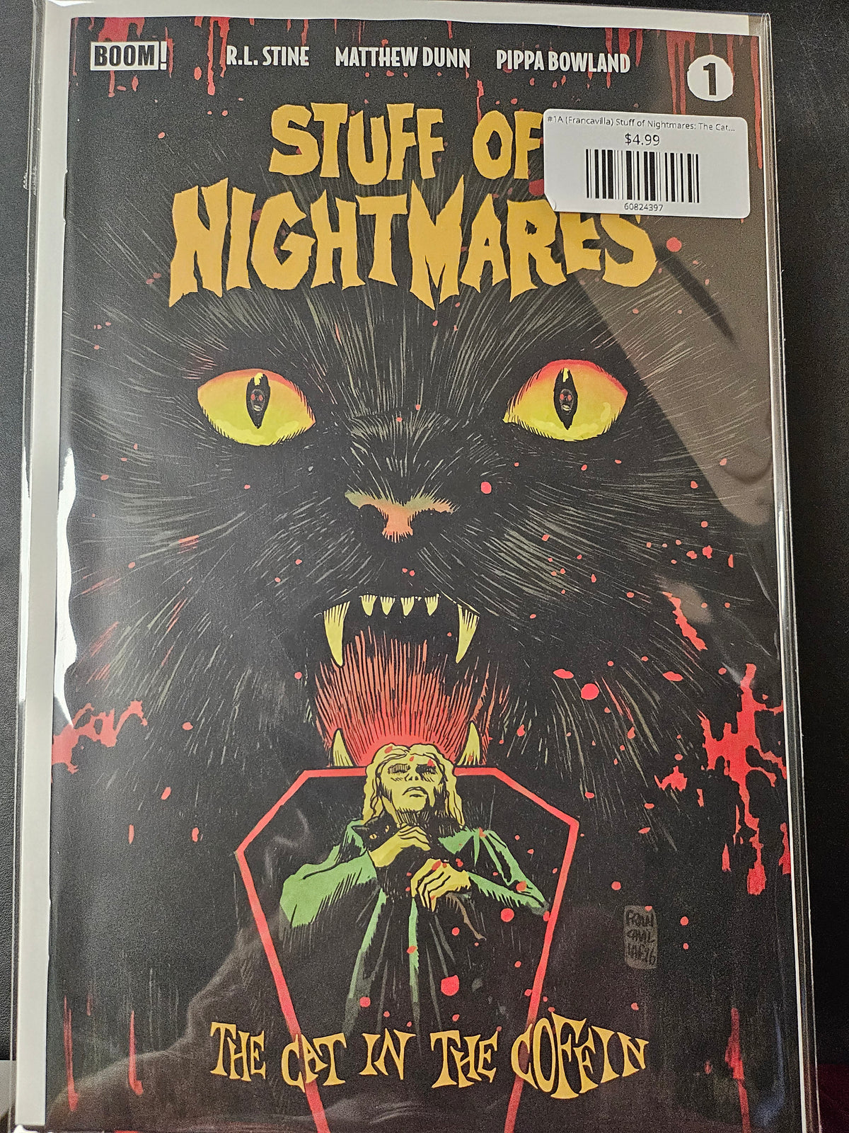 #1A (Francavilla) Stuff of Nightmares: The Cat in the Coffin (Dressed Francavilla)