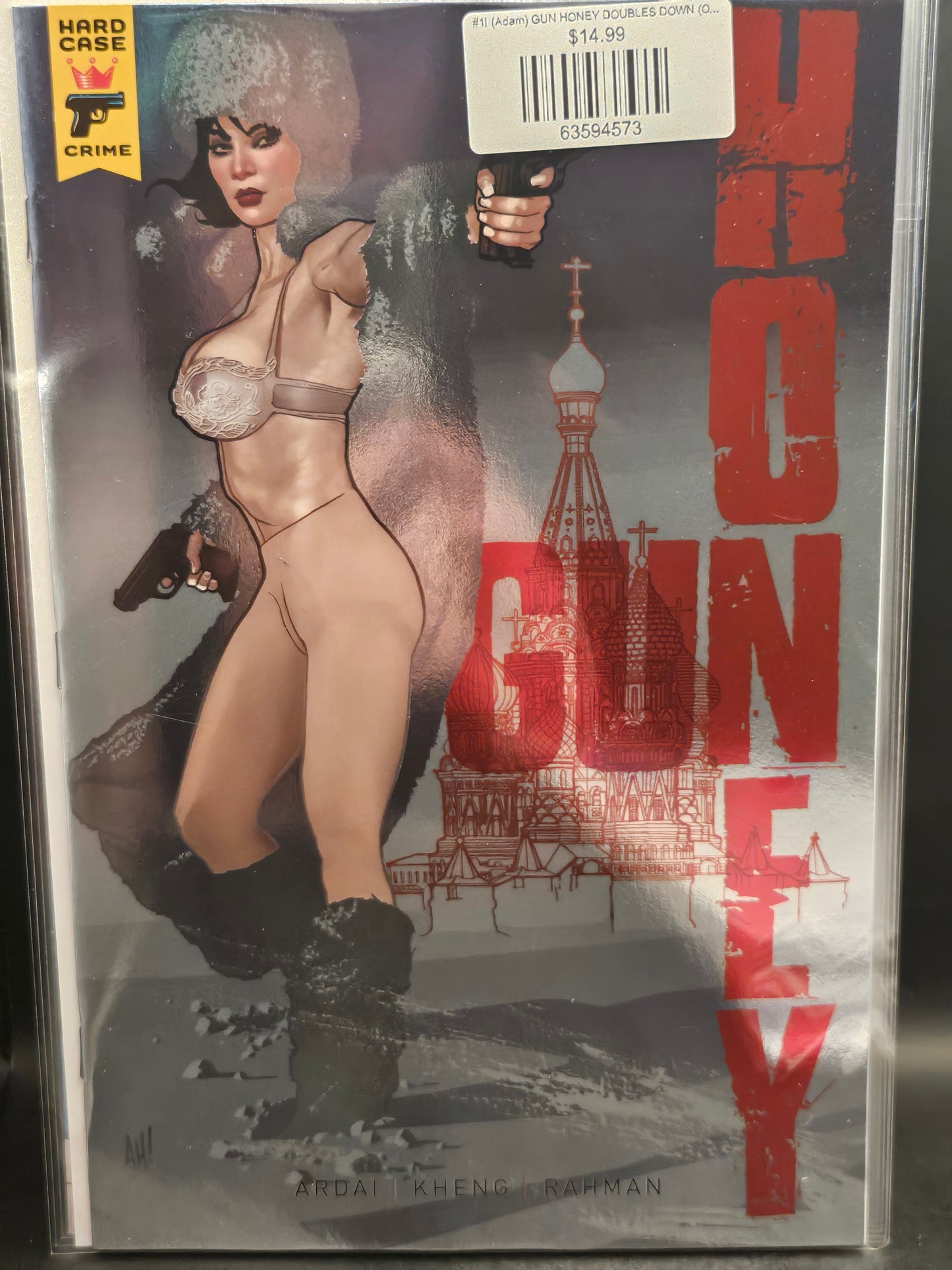#1I (Adam) GUN HONEY DOUBLES DOWN (OF 4 ADAM HUGHES FOIL VAR MR)