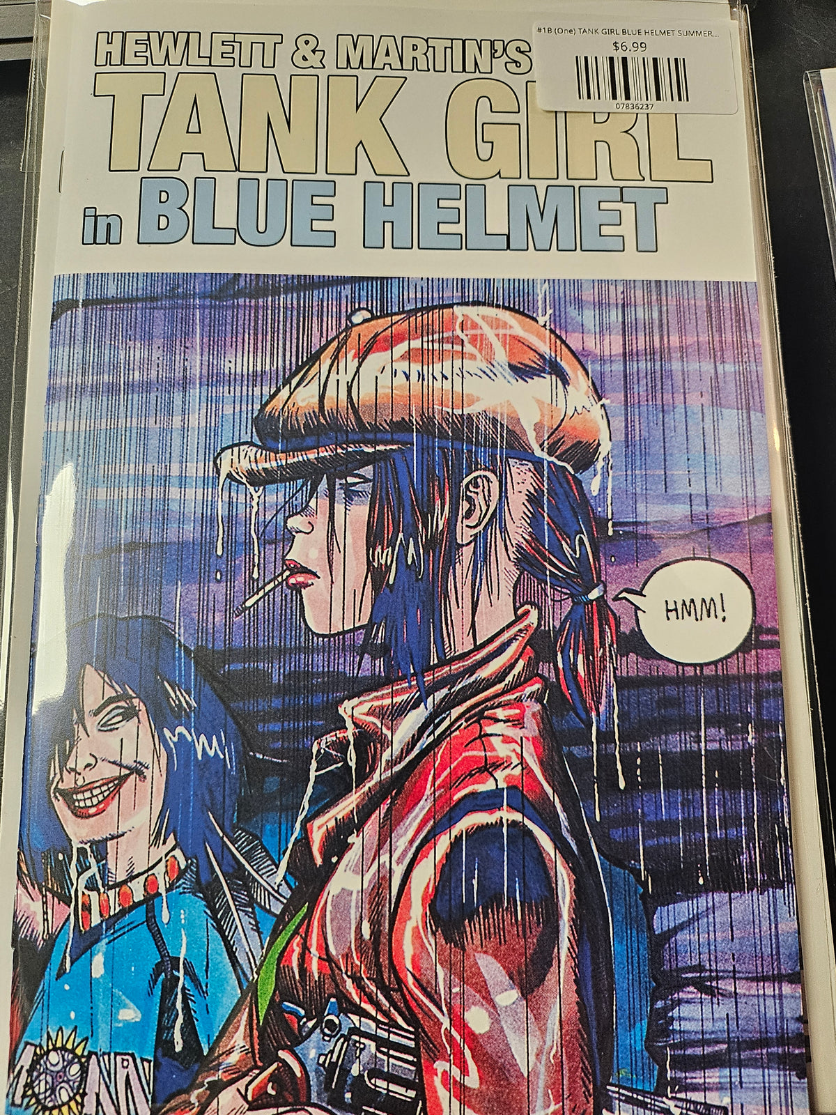 #1B (One) TANK GIRL BLUE HELMET SUMMER SPECIAL (ONE SHOT JAMIE HEWLETT CARDSTOCK VAR MR)