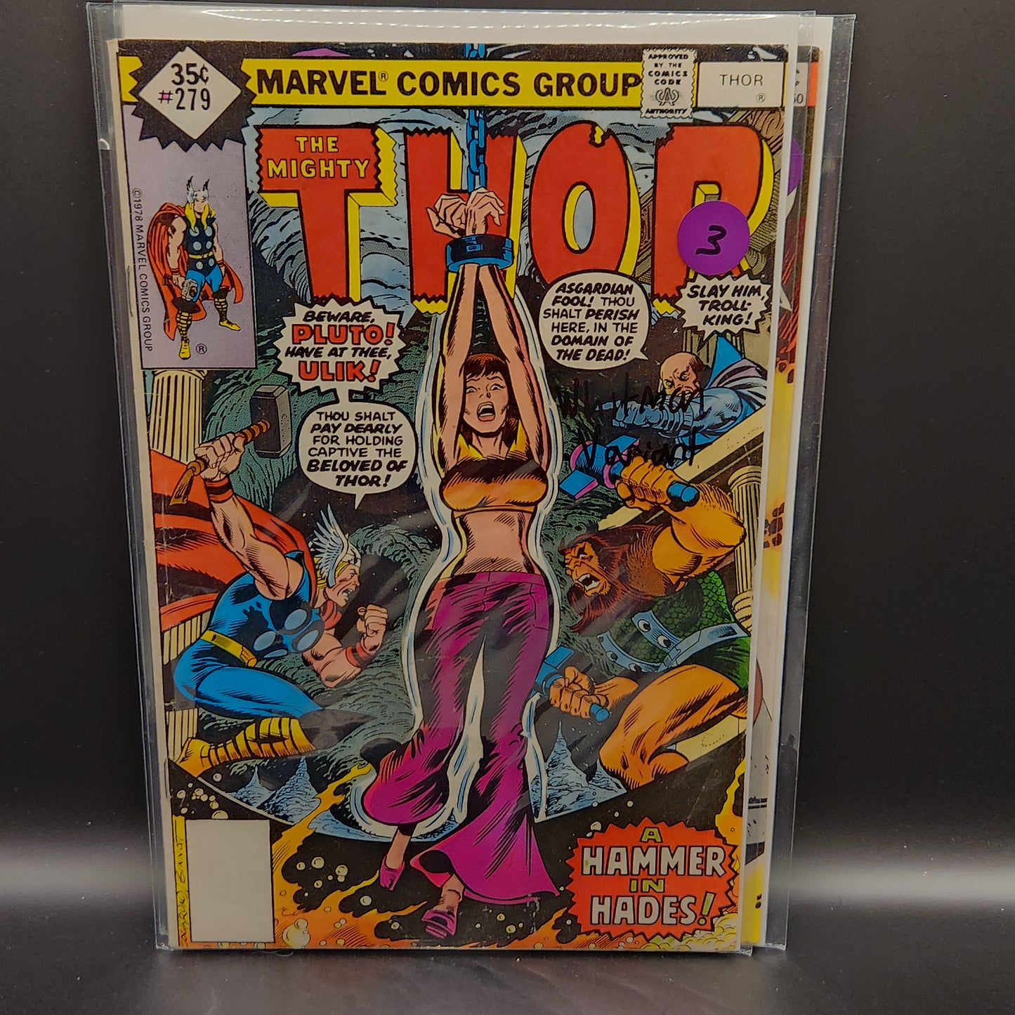 #279 Thor (1962 Marvel 1st Series Journey Into Mystery) Whitman Variants