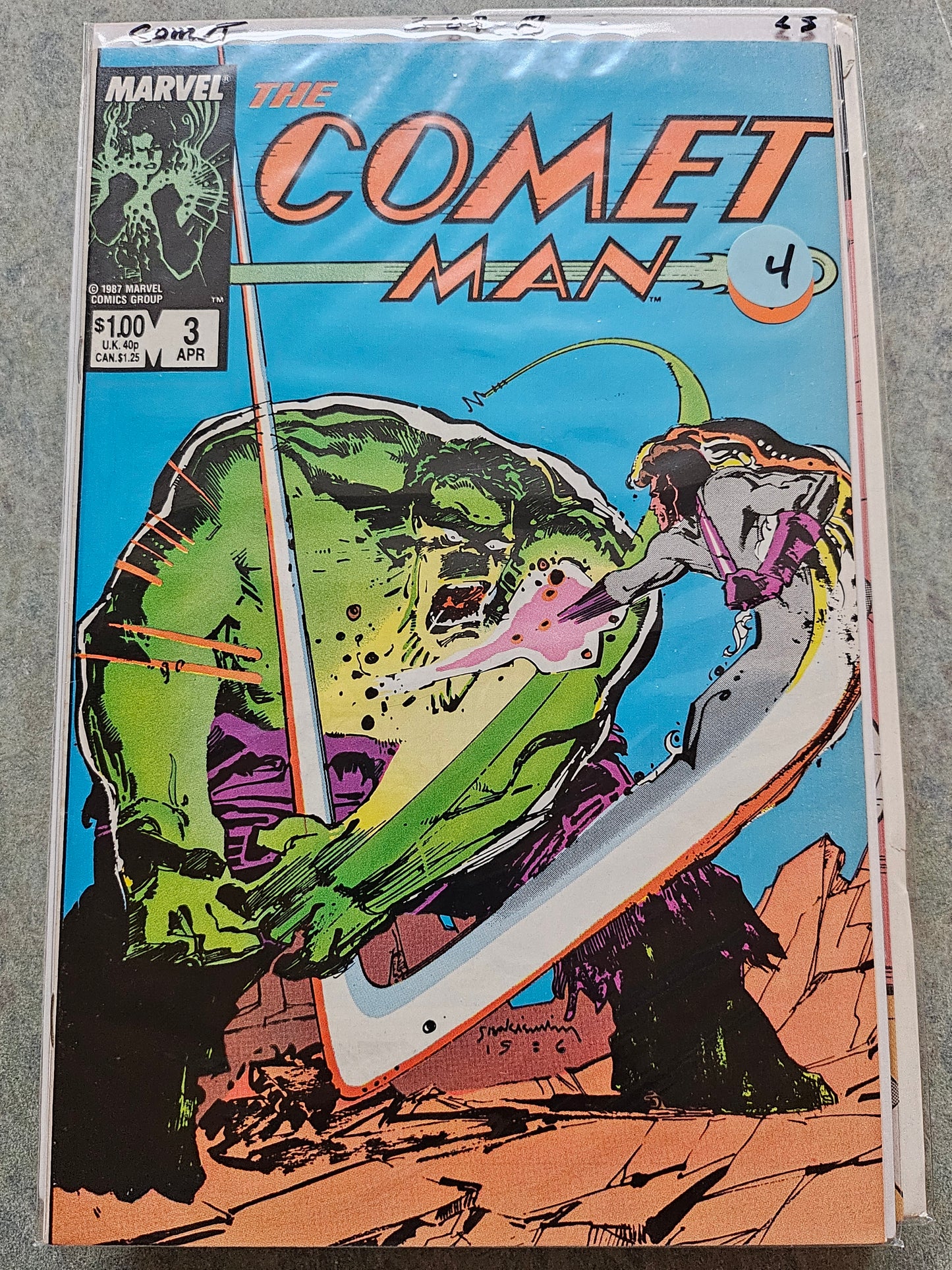 101.102 – Comet Man - #3 of 5 -(LS) limited series -1987
