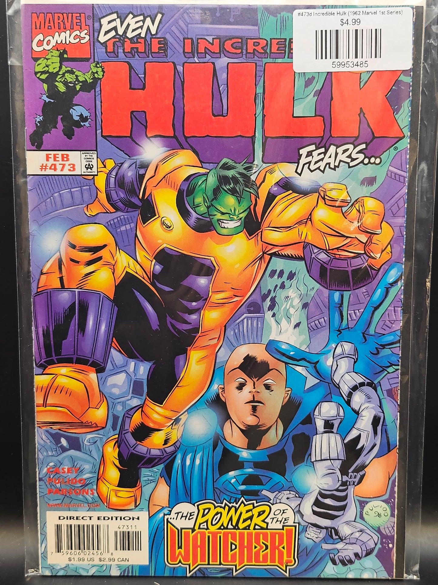 #473d Incredible Hulk (1962 Marvel 1st Series)