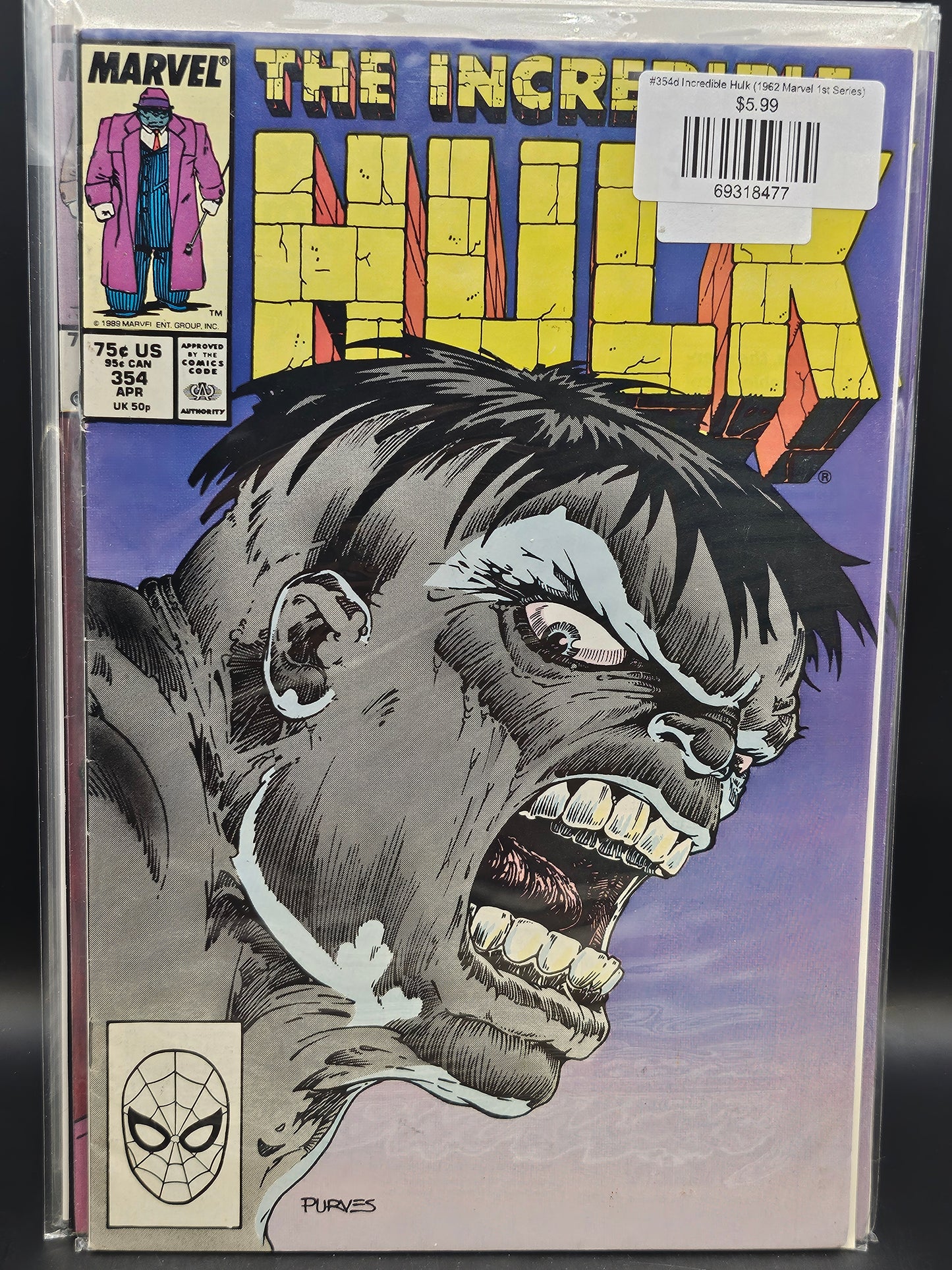 #354d Incredible Hulk (1962 Marvel 1st Series)