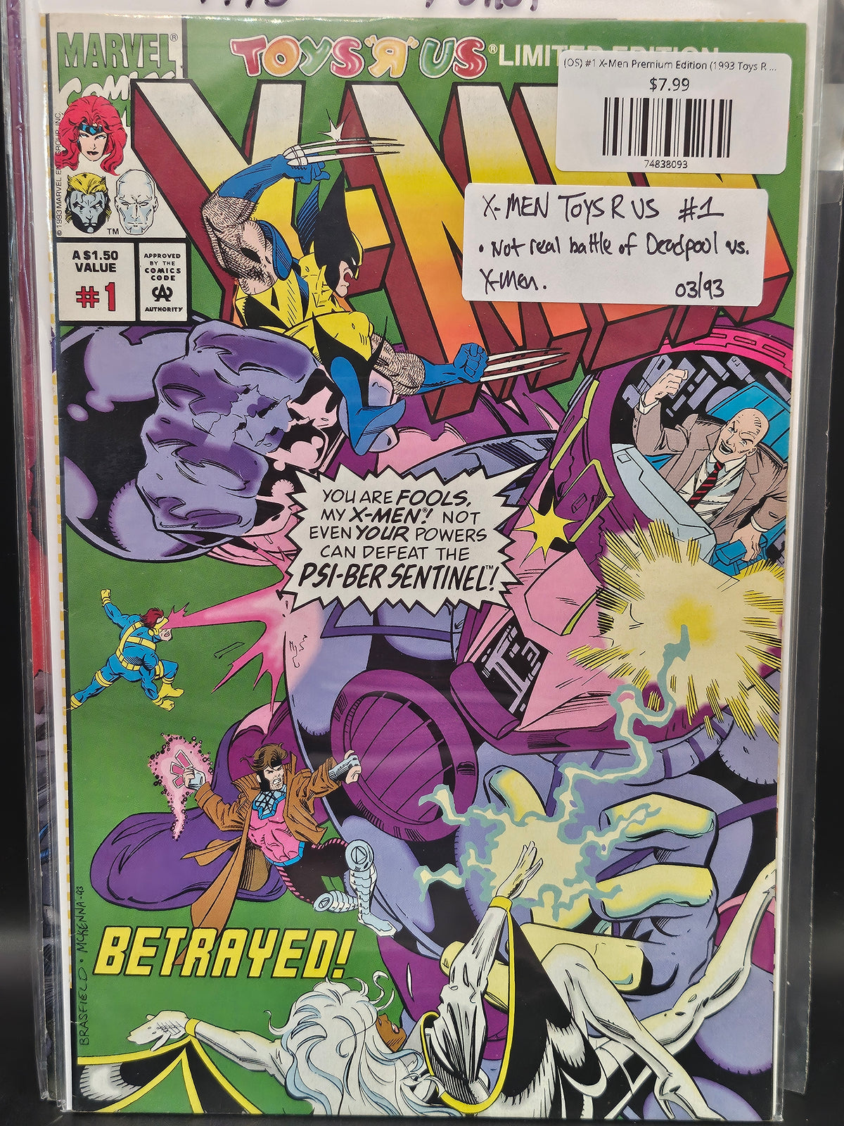 (OS) #1 X-Men Premium Edition (1993 Toys R Us)