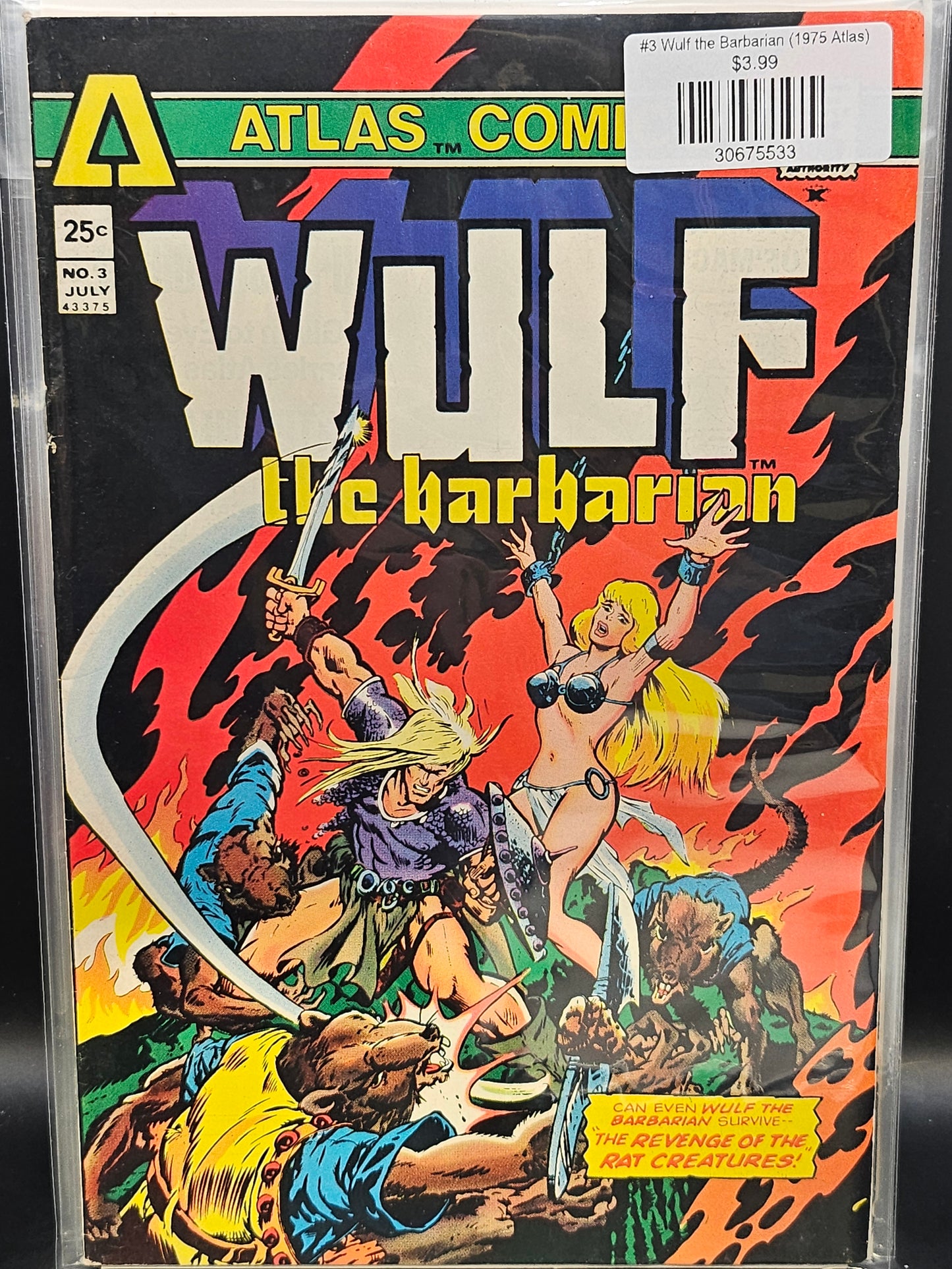 #3 Wulf the Barbarian (1975 Atlas)