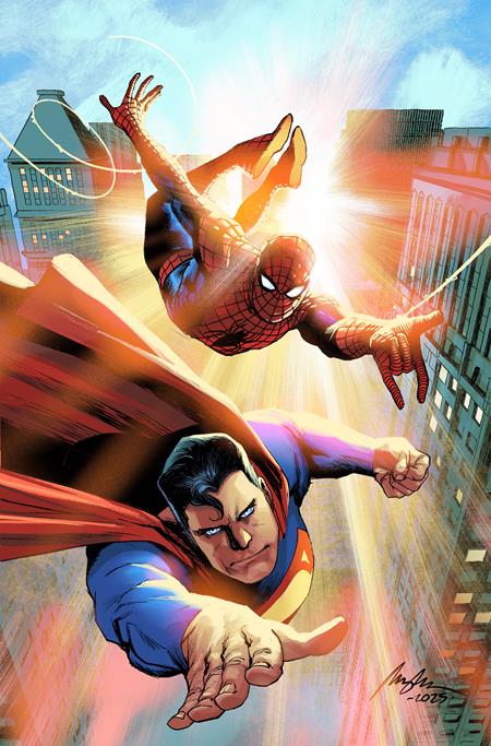 DC MARVEL SUPERMAN SPIDER-MAN #1 (ONE SHOT) CVR C RAFAEL ALBUQUERQUE CARD STOCK VAR (Order By 03/02/26) (Estimated In Store By 03/25/26)