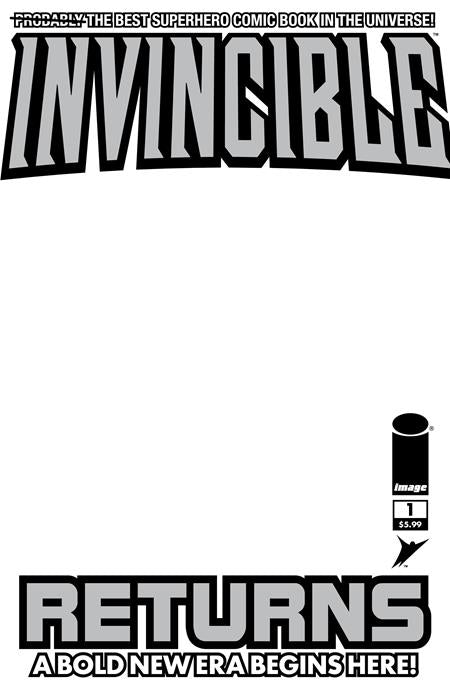 INVINCIBLE RETURNS FACSIMILE EDITION #1 CVR D BLANK SKETCH VAR (Order By 03/02/26) (Estimated In Store By 03/25/26)