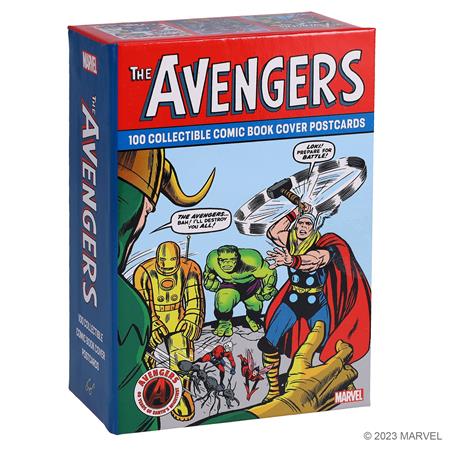 MARVEL AVENGERS 100 COLLECTIBLE COMIC BOOK COVER POSTCARDS Previously Offered thru Other Distributors (Order By 03/16/26) (Estimated In Store By 04/22/26)