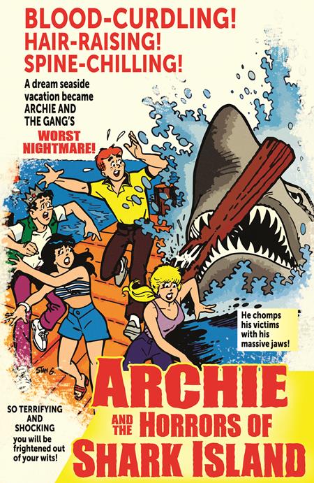ARCHIES TV LAUGH OUT #79 FACSIMILE EDITION CVR B STAN GOLDBERG JAWS PARODY MOVIE POSTER VAR (Order By 05/04/26) (Estimated In Store By 05/27/26) (THIS ITEM IS A PRE-ORDER AND YOU WILL NOT RECEIVE IT UNTIL AFTER THE IN STORE DATE)