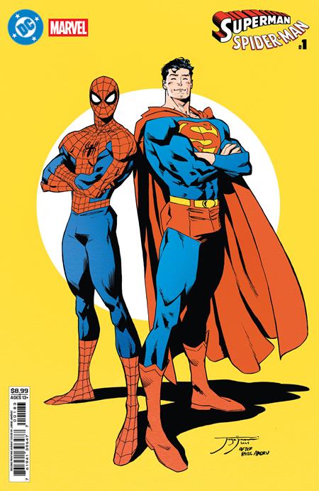 DC MARVEL SUPERMAN SPIDER-MAN #1 (ONE SHOT) Second Printing Cvr B Jorge Jimenez Card Stock Var (Order By 05/04/26) (Estimated In Store By 05/27/26) (THIS ITEM IS A PRE-ORDER AND YOU WILL NOT RECEIVE IT UNTIL AFTER THE IN STORE DATE)