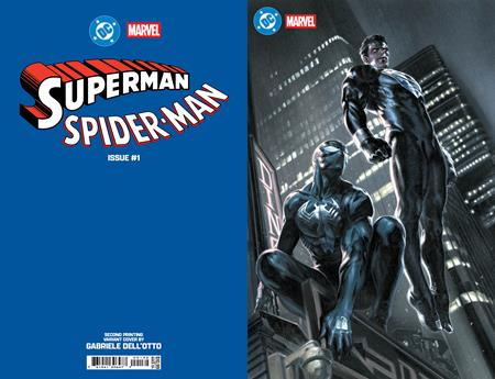 DC MARVEL SUPERMAN SPIDER-MAN #1 (ONE SHOT) Second Printing Cvr D Gabriele Dell Otto Foil Card Stock Var (Order By 05/04/26) (Estimated In Store By 05/27/26) (THIS ITEM IS A PRE-ORDER AND YOU WILL NOT RECEIVE IT UNTIL AFTER THE IN STORE DATE)