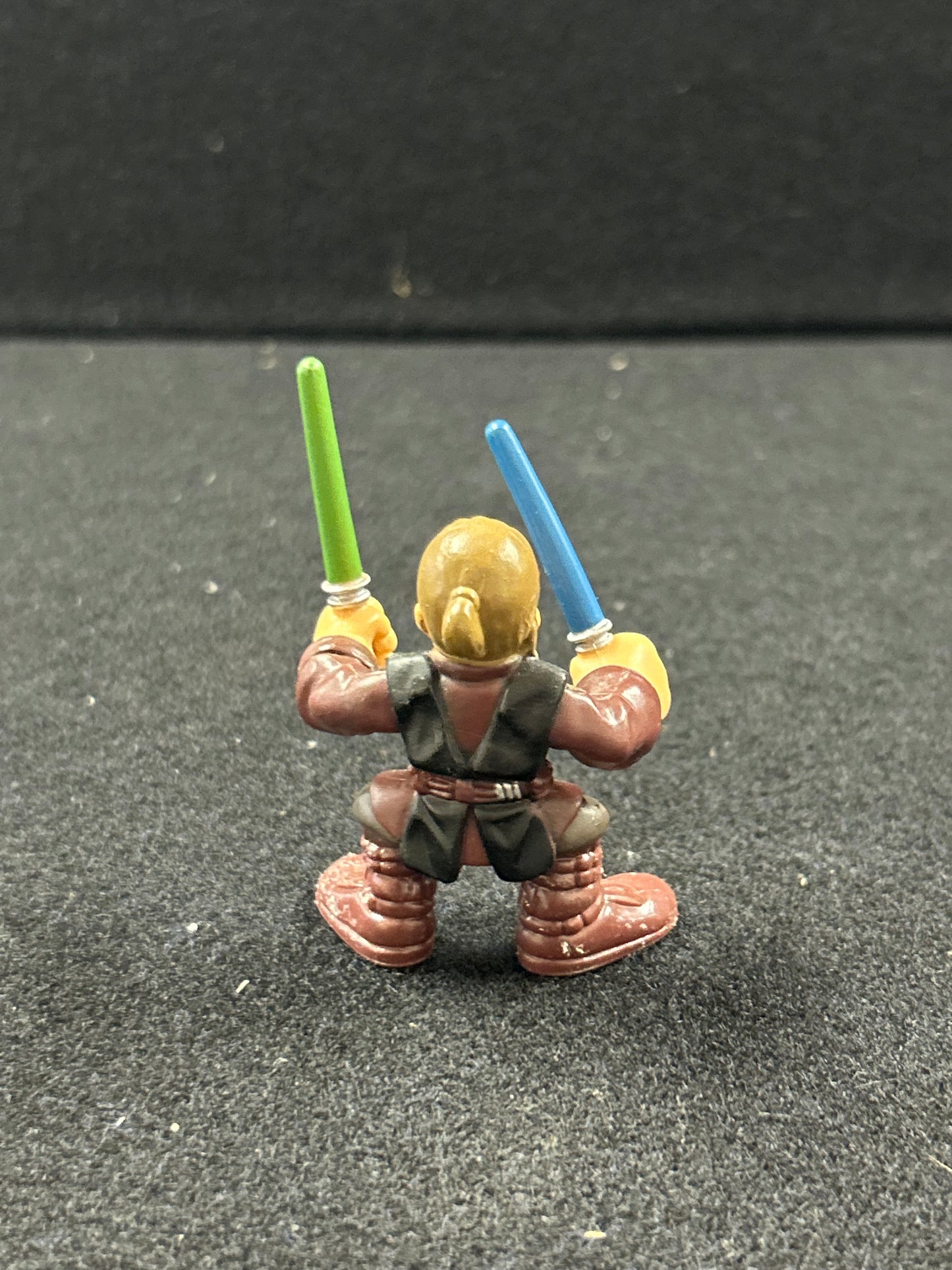 Anakin Skywalker with blue and green lightsabers mini figure