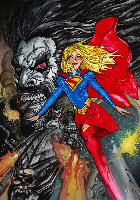 LOBO #4 CVR E SIMON BISLEY SUPERGIRL MOVIE CARD STOCK VAR (Order By 05/25/26) (Estimated In Store By 06/17/26) (THIS ITEM IS A PRE-ORDER AND YOU WILL NOT RECEIVE IT UNTIL AFTER THE IN STORE DATE)