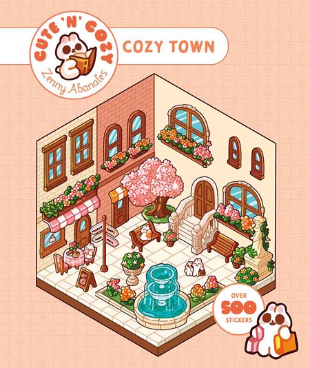 CUTE N COZY STICKER THERAPY TP CUTE N COZY TOWN (Order By 06/08/26) (Estimated In Store By 07/08/26) (THIS ITEM IS A PRE-ORDER AND YOU WILL NOT RECEIVE IT UNTIL AFTER THE IN STORE DATE)