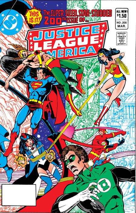 JUSTICE LEAGUE OF AMERICA #200 FACSIMILE EDITION CVR A GEORGE PEREZ (Pre-Order by 06/29/26 | Est. In-Store: 07/22/26 | Ships after release)