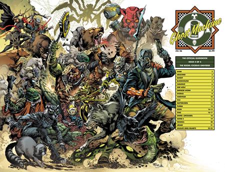 GHOST MACHINE THE OFFICIAL GUIDEBOOK #4 (OF 5) CVR C IVAN REIS & DANNY MIKI WRAPAROUND VAR (Order By 06/08/26) (Estimated In Store By 07/01/26) (THIS ITEM IS A PRE-ORDER AND YOU WILL NOT RECEIVE IT UNTIL AFTER THE IN STORE DATE)