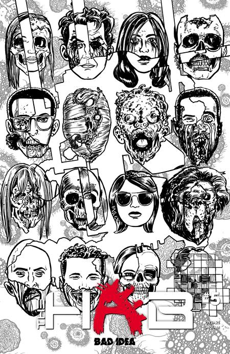 HAB #5 (OF 5) CVR D DAVID LAPHAM BW INFECTED SKULLS VAR (Pre-Order by 07/27/26 | Est. In-Store: 08/26/26 | Ships after release)