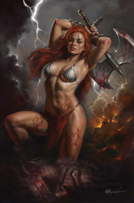 RED SONJA SHE DEVIL WITH A SWORD #4 CVR F LUCIO PARRILLO METAL PREMIUM VAR (Pre-Order by 07/13/26 | Est. In-Store: 08/19/26 | Ships after release)