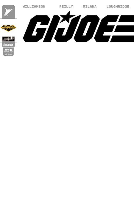 GI JOE #25 CVR H BLANK SKETCH NIGHT FORCE VAR (Pre-Order by 07/20/26 | Est. In-Store: 08/19/26 | Ships after release)