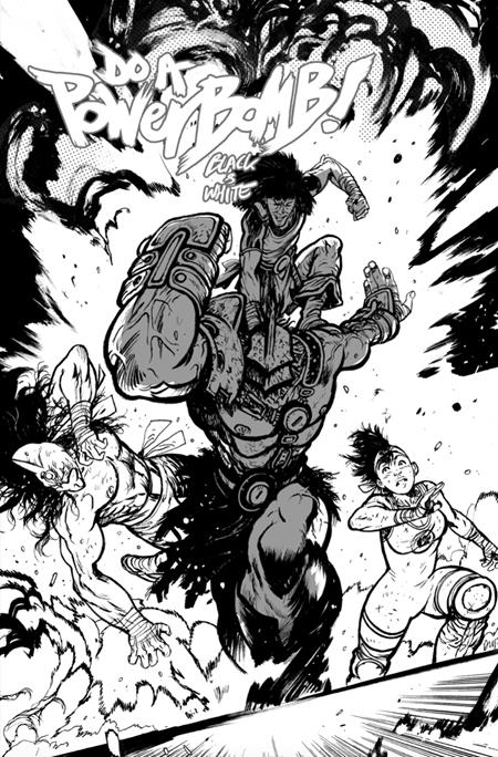 DO A POWERBOMB BLACK AND WHITE #2 (OF 3) CVR C DANIEL WARREN JOHNSON ACTION VAR (Pre-Order by 08/03/26 | Est. In-Store: 08/26/26 | Ships after release)