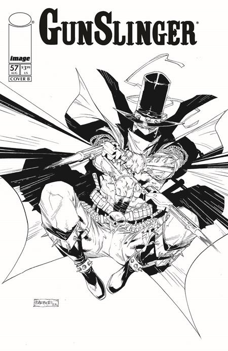 GUNSLINGER SPAWN #57 CVR B CARLO BARBERI B&W VAR (Pre-Order by 07/27/26 | Est. In-Store: 08/19/26 | Ships after release)