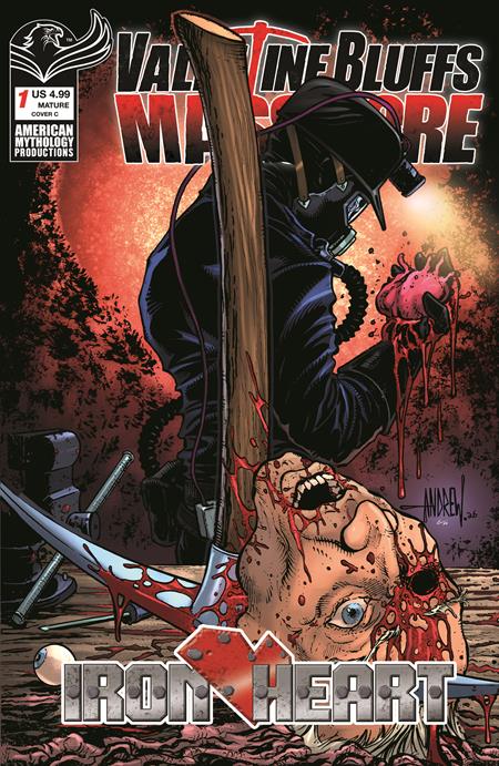 VALENTINE BLUFFS MASSACRE IRON HEART #1 (OF 2) CVR C ANDREW MANGUM VAR (MR) (Pre-Order by 08/03/26 | Est. In-Store: 08/26/26 | Ships after release)