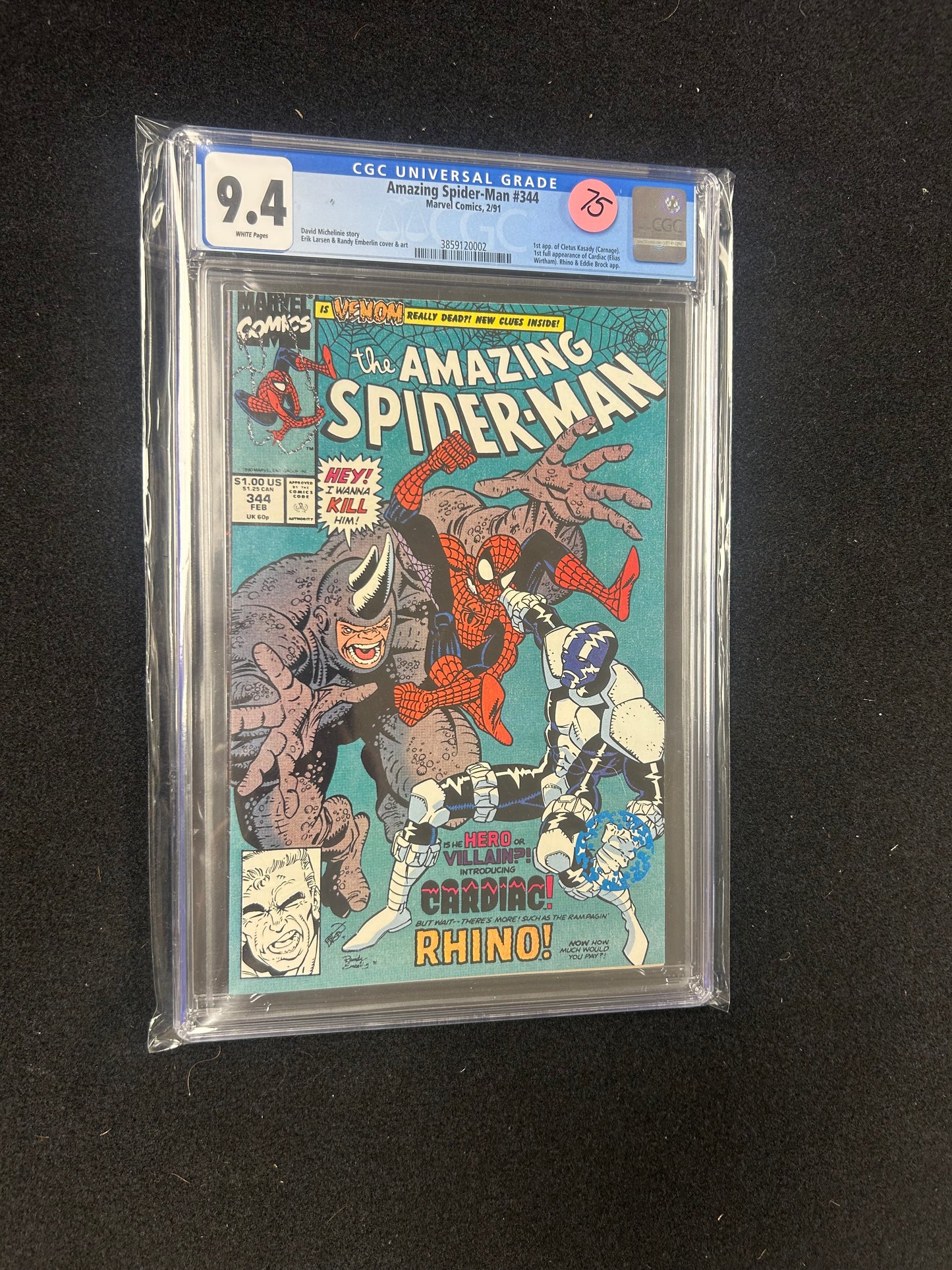 Amazing Spider-Man #344 - CGC 9.4
