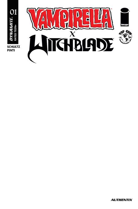 VAMPIRELLA X WITCHBLADE SPECIAL #1 (ONE SHOT) CVR F BLANK AUTHENTIX VAR (Pre-Order by 08/31/26 | Est. In-Store: 09/23/26 | Ships after release)
