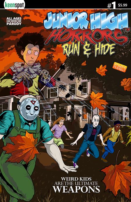 JUNIOR HIGH HORRORS RUN & HIDE #1 (ONE SHOT) CVR A ERIC KENT WEAPONS SPOOF BAGGED WITH TRADING CARD (Pre-Order by 07/27/26 | Est. In-Store: 09/23/26 | Ships after release)