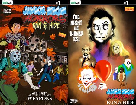 JUNIOR HIGH HORRORS RUN & HIDE #1 (ONE SHOT) CVR D ERIC KENT ROB POTCHAK HOLOFOIL FLIP COVER VAR (Pre-Order by 07/27/26 | Est. In-Store: 09/23/26 | Ships after release)