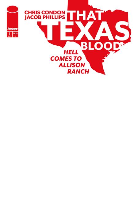 THAT TEXAS BLOOD HELL COMES TO ALLISON RANCH #1 (OF 6) CVR E BLANK SKETCH VAR (MR) (Pre-Order by 08/31/26 | Est. In-Store: 09/23/26 | Ships after release)