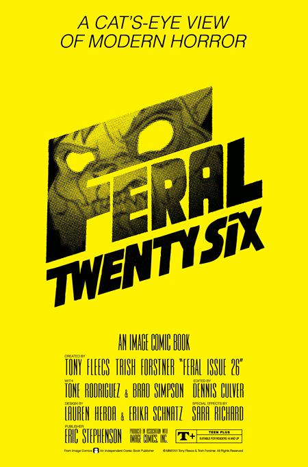 FERAL #26 CVR B TONY FLEECS & TRISH FORSTNER THE SHINING HOMAGE VAR (Pre-Order by 08/31/26 | Est. In-Store: 09/23/26 | Ships after release)