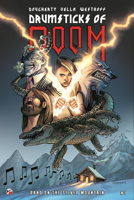 DRUMSTICKS OF DOOM BAND ON THE SILVER MOUNTAIN #1 (OF 3) CVR A DAN DOUGHERTY (Pre-Order by 08/17/26 | Est. In-Store: 09/30/26 | Ships after release)