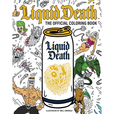 LIQUID DEATH TP THE OFFICIAL COLORING BOOK (Pre-Order by 08/03/26 | Est. In-Store: 09/16/26 | Ships after release)