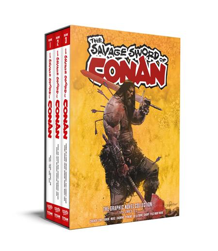 SAVAGE SWORD OF CONAN HC VOL 01-03 SLIPCASE SET DIRECT MARKET EDITION GERARDO ZAFFINO CVR (MR) (Pre-Order by 09/07/26 | Est. In-Store: 09/30/26 | Ships after release)