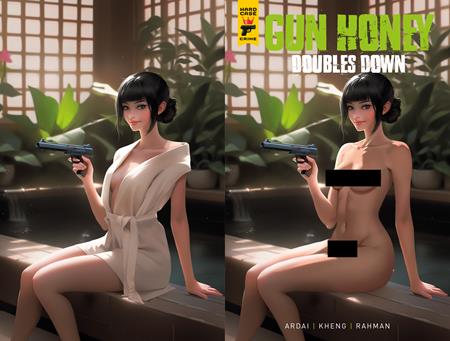 GUN HONEY DOUBLES DOWN #4 (OF 4) CVR E RARE TEMPTER WRAPAROUND NUDE CLOTHED BAGGED VAR (MR) (Pre-Order by 08/24/26 | Est. In-Store: 09/23/26 | Ships after release)