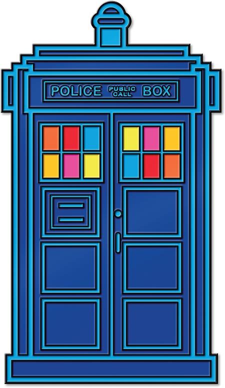 DOCTOR WHO FIFTEENTH DOCTORS CHROMATIC TARDIS ENAMEL PIN BADGE (Pre-Order by 08/31/26 | Est. In-Store: 10/14/26 | Ships after release)