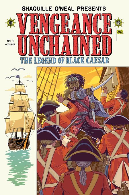 SHAQUILLE ONEAL PRESENTS VENGEANCE UNCHAINED THE LEGEND OF BLACK CAESAR #1 (OF 5) CVR E MATT TALBOT EC PIRACY HOMAGE FOIL VAR (Pre-Order by 11/09/26 | Est. In-Store: 12/02/26 | Ships after release)