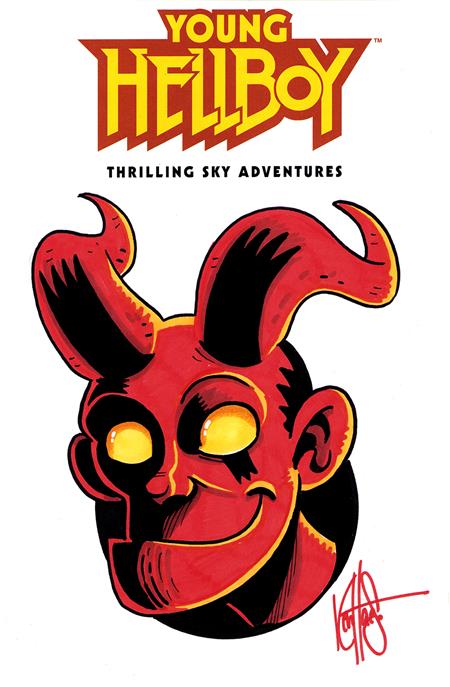 DF YOUNG HELLBOY THRILLING SKY ADVENTURES #1 BLANK VARIANT SIGNED AND REMARKED BY KEN HAESER (Pre-Order by 09/07/26 | Est. In-Store: 10/28/26 | Ships after release)