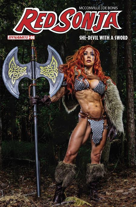 RED SONJA SHE DEVIL WITH A SWORD #6 CVR E COSPLAY VICTORIA RECCHIONE VAR (Pre-Order by 09/14/26 | Est. In-Store: 10/07/26 | Ships after release)