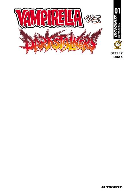 VAMPIRELLA VS DARKSTALKERS SPECIAL #1 (ONE SHOT) CVR F BLANK AUTHENTIX VAR (Pre-Order by 09/14/26 | Est. In-Store: 10/07/26 | Ships after release)