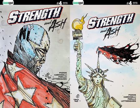 STRENGTH & ASH #4 CVR D STEFANO CARDOSELLI FRANCESCA PERILLO HOLOFOIL FLIP COVER VAR (Pre-Order by 09/14/26 | Est. In-Store: 10/21/26 | Ships after release)