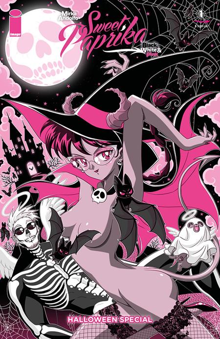 MIRKA ANDOLFOS SWEET PAPRIKA BLACK WHITE & PINK HALLOWEEN SPECIAL #1 (OF 2) CVR C MARCO ALBIERO VAR (MR) (Pre-Order by 09/28/26 | Est. In-Store: 10/21/26 | Ships after release)
