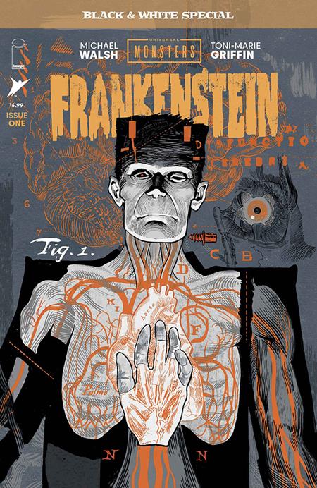 UNIVERSAL MONSTERS FRANKENSTEIN B&W SPECIAL #1 (OF 2) CVR A MICHAEL WALSH (Pre-Order by 09/21/26 | Est. In-Store: 10/14/26 | Ships after release)