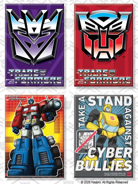 ATA-BOY TRANSFORMERS 12 MAGNET PACK (NET) (Pre-Order by 09/28/26 | Est. In-Store: 11/11/26 | Ships after release)