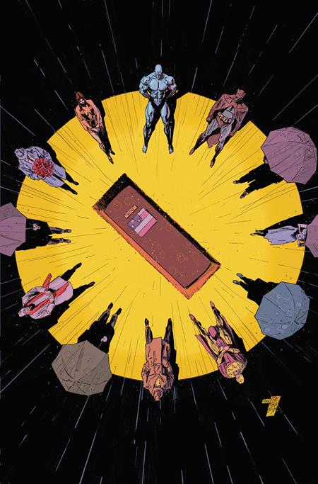 JUSTICE LEAGUE UNLIMITED #25 CVR F CLAY MANN WATCHMEN 40TH ANNIVERSARY CARD STOCK VAR (Pre-Order by 11/02/26 | Est. In-Store: 11/25/26 | Ships after release)