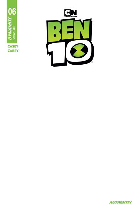 BEN 10 #6 CVR F BLANK AUTHENTIX VAR (Pre-Order by 09/28/26 | Est. In-Store: 11/04/26 | Ships after release)