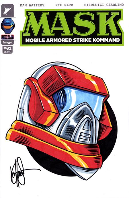 DF MASK #1 BLANK VARIANT SIGNED AND REMARKED BY KEN HAESER (Pre-Order by 10/05/26 | Est. In-Store: 11/25/26 | Ships after release)